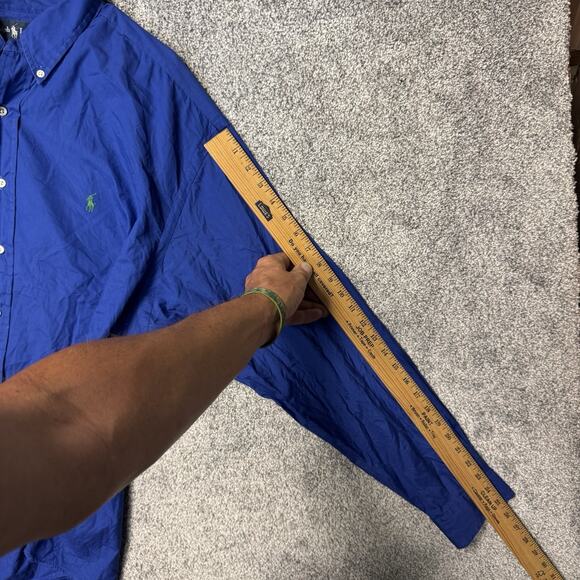 Vintage Y2K Ralph Lauren Button Down Shirt XXL Classic Fit Smart Casual Academia - Picture 5 of 14